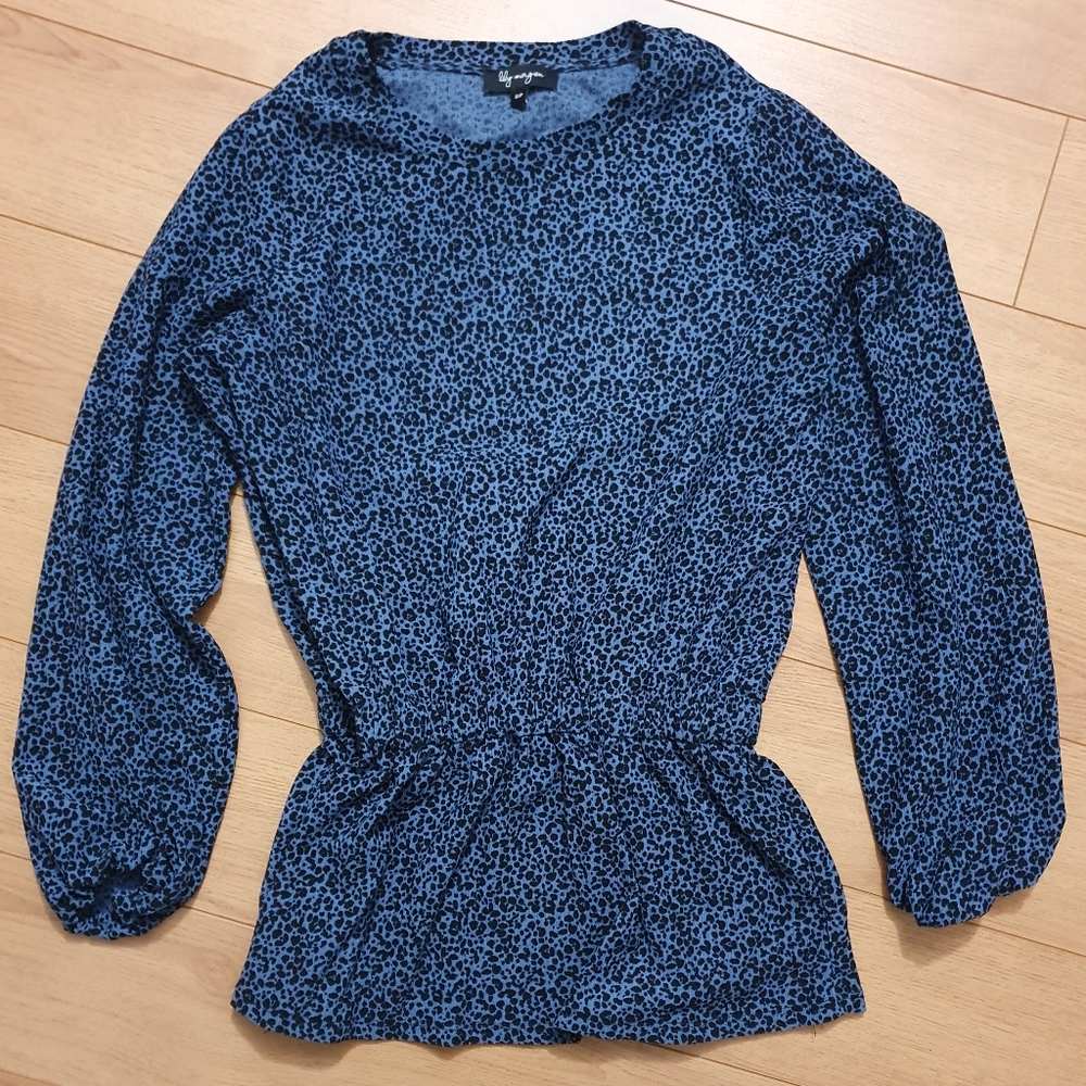 Blue Spotted Blouse